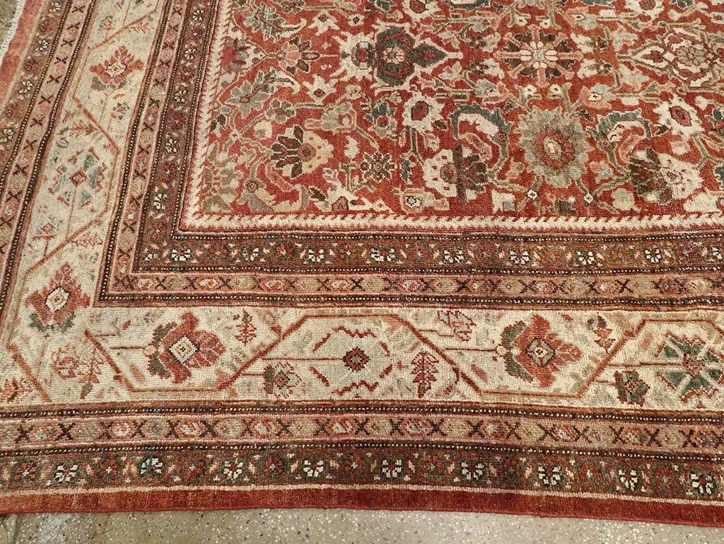 Antique Persian Mahal Carpet, No.27647 - Staging