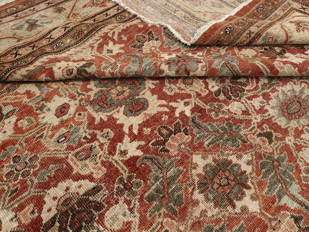 Antique Persian Mahal Carpet, No.27647 - Staging