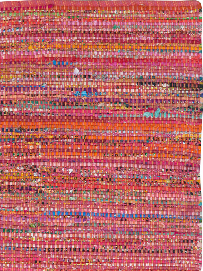 Vintage American Rag Rug, No.27654 - Staging