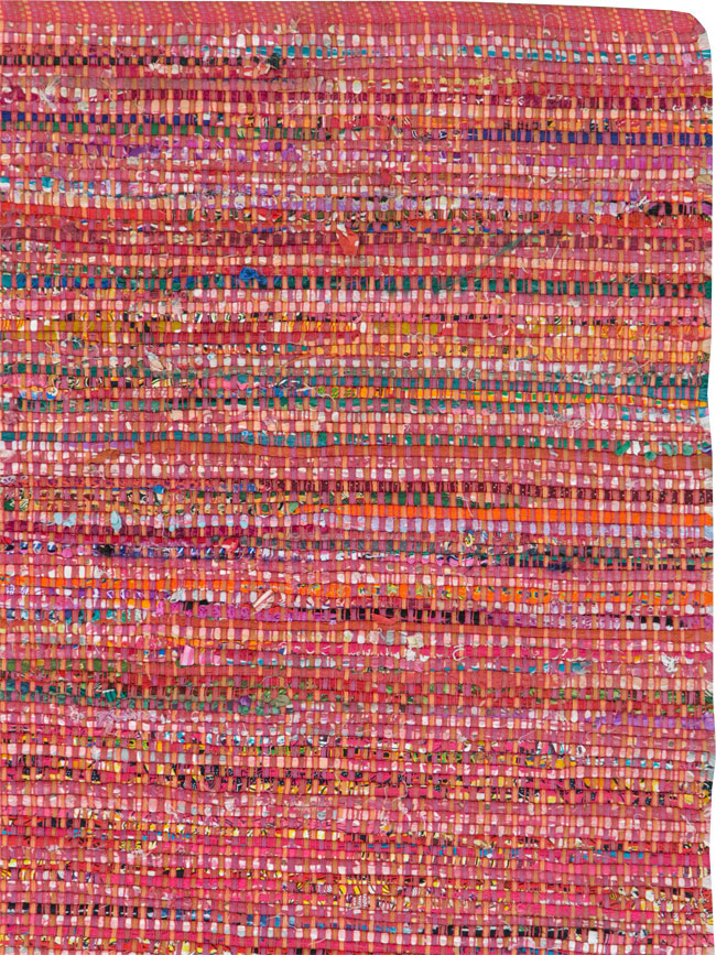 Vintage American Rag Rug, No.27654 - Staging