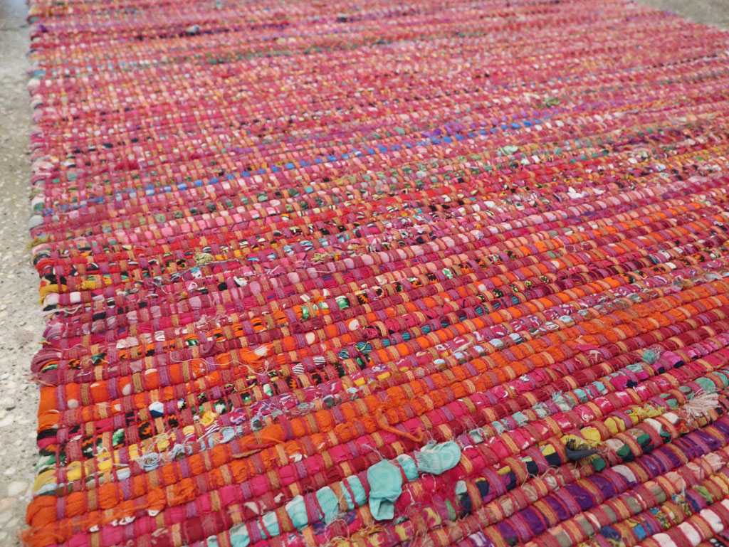 Vintage American Rag Rug, No.27654 - Staging