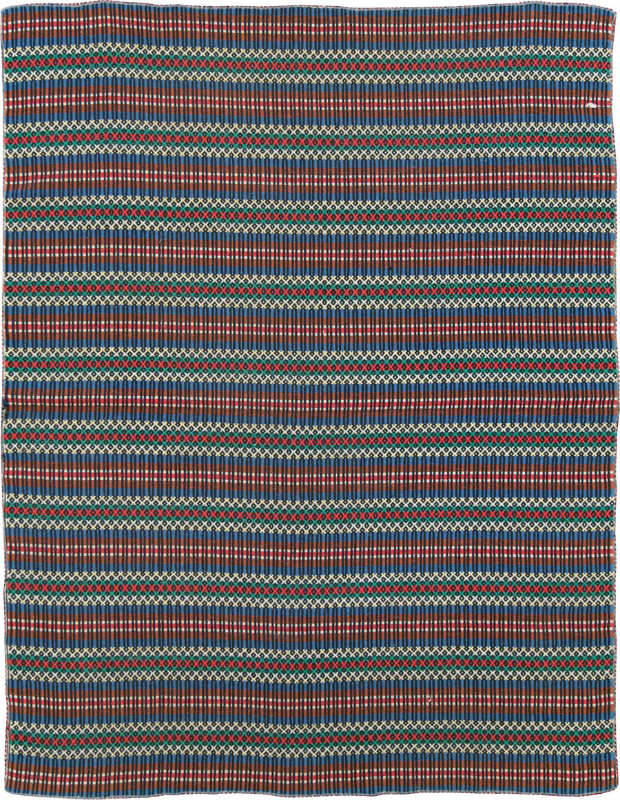 Vintage European Flatweave, No.27655 - Staging