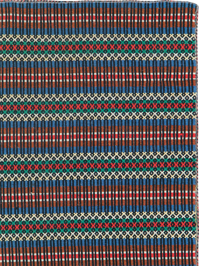 Vintage European Flatweave, No.27655 - Staging