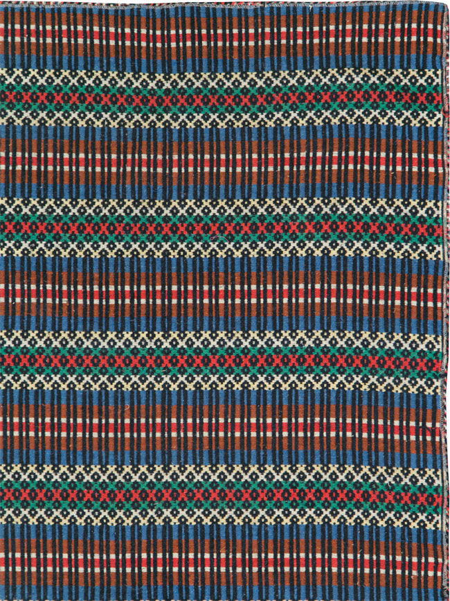 Vintage European Flatweave, No.27655 - Staging