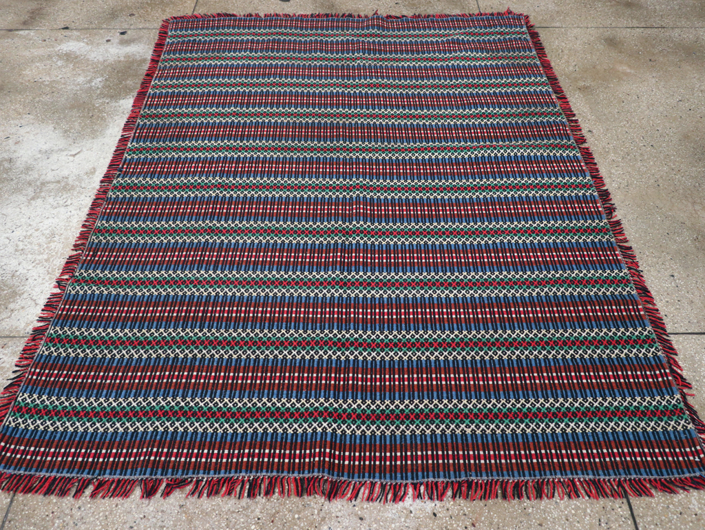 Vintage European Flatweave, No.27655 - Staging