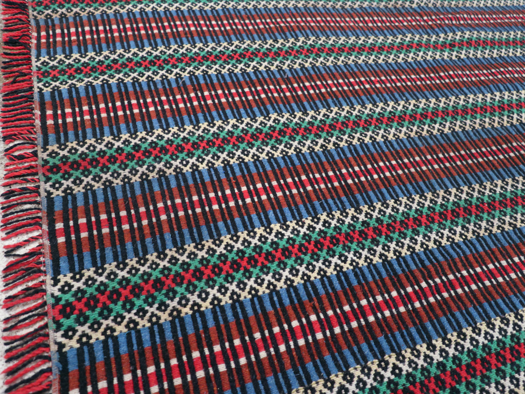 Vintage European Flatweave, No.27655 - Staging