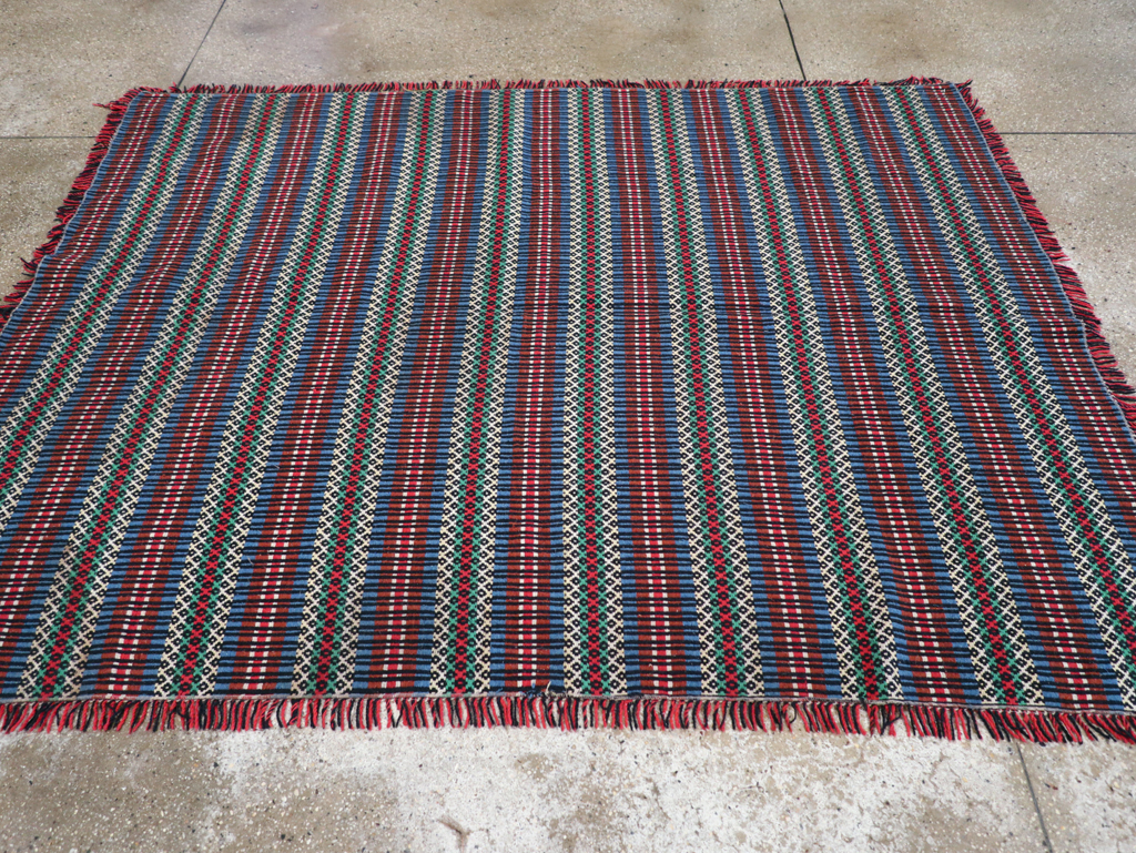 Vintage European Flatweave, No.27655 - Staging