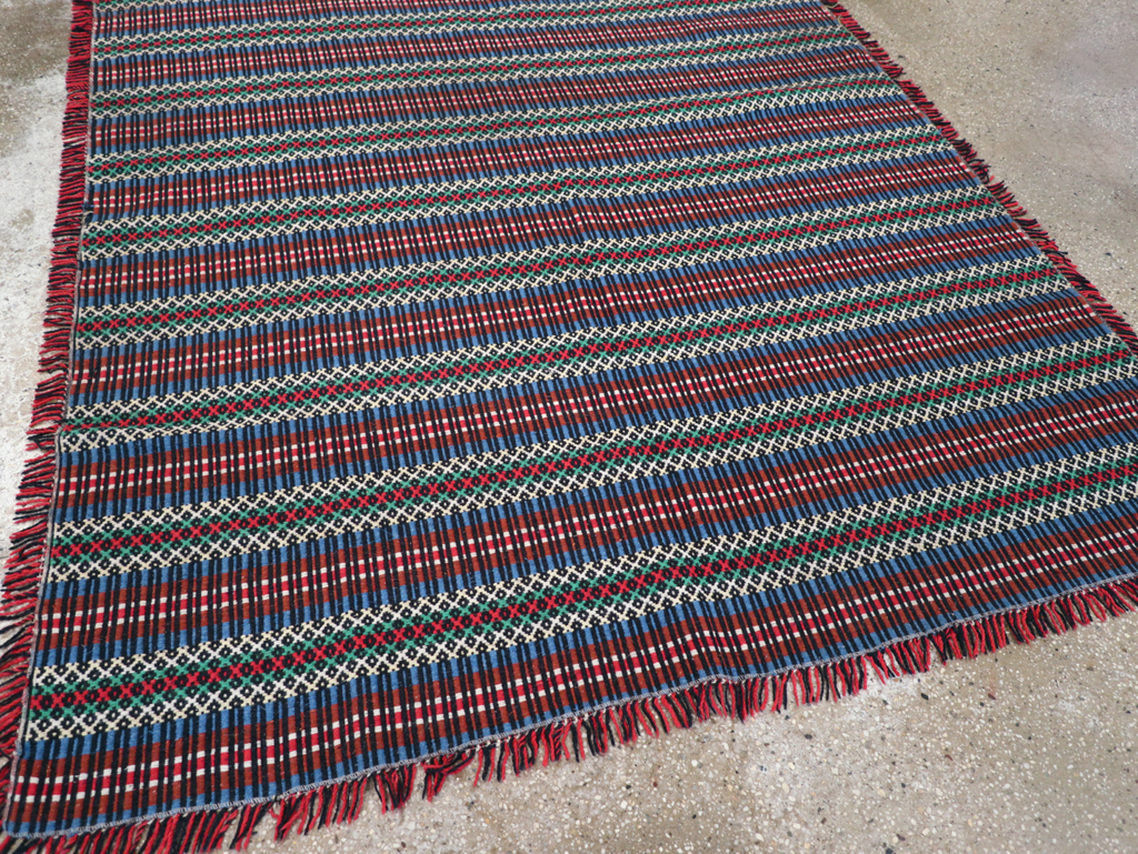 Vintage European Flatweave, No.27655 - Staging