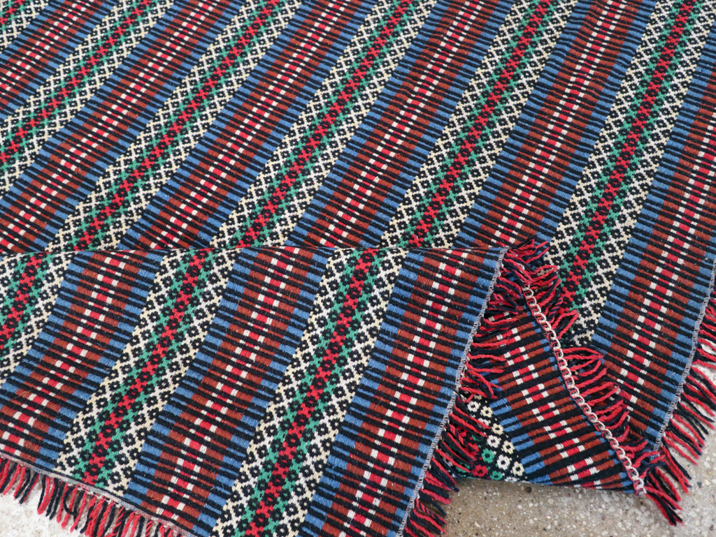 Vintage European Flatweave, No.27655 - Staging