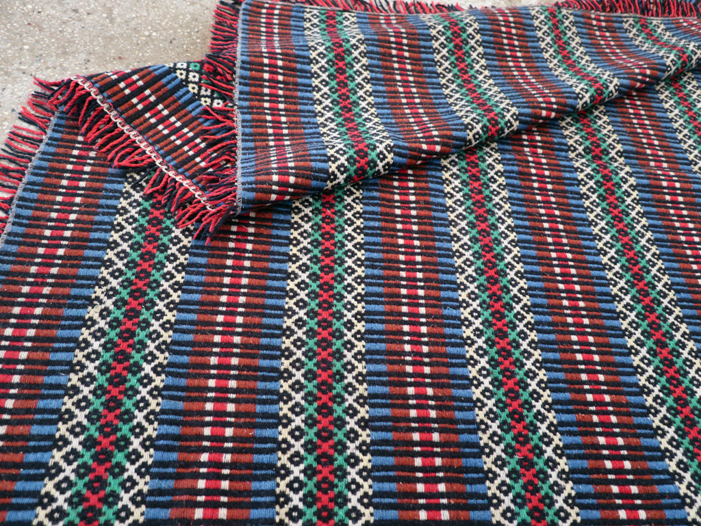 Vintage European Flatweave, No.27655 - Staging