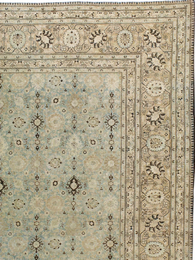 Antique Persian Tabriz Carpet, No.27659 - Staging