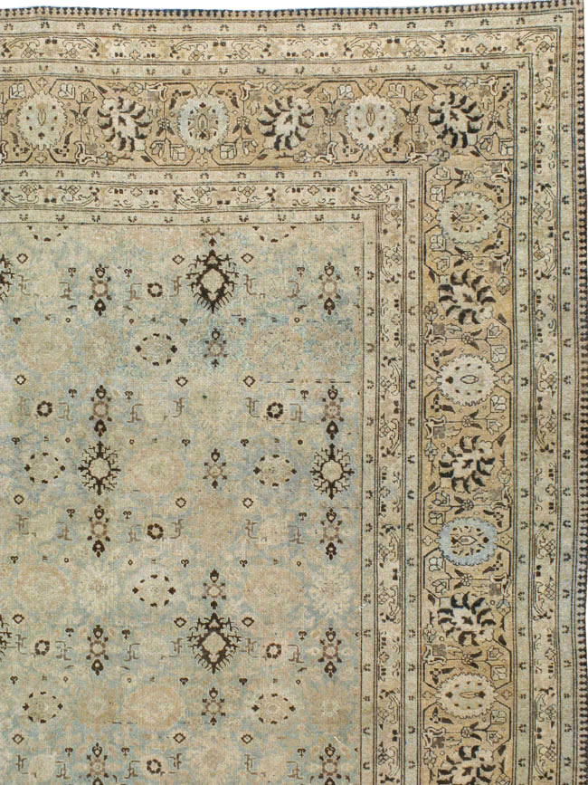 Antique Persian Tabriz Carpet, No.27659 - Staging