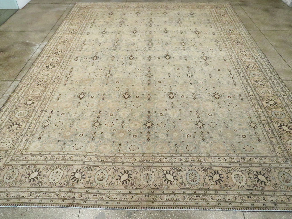 Antique Persian Tabriz Carpet, No.27659 - Staging