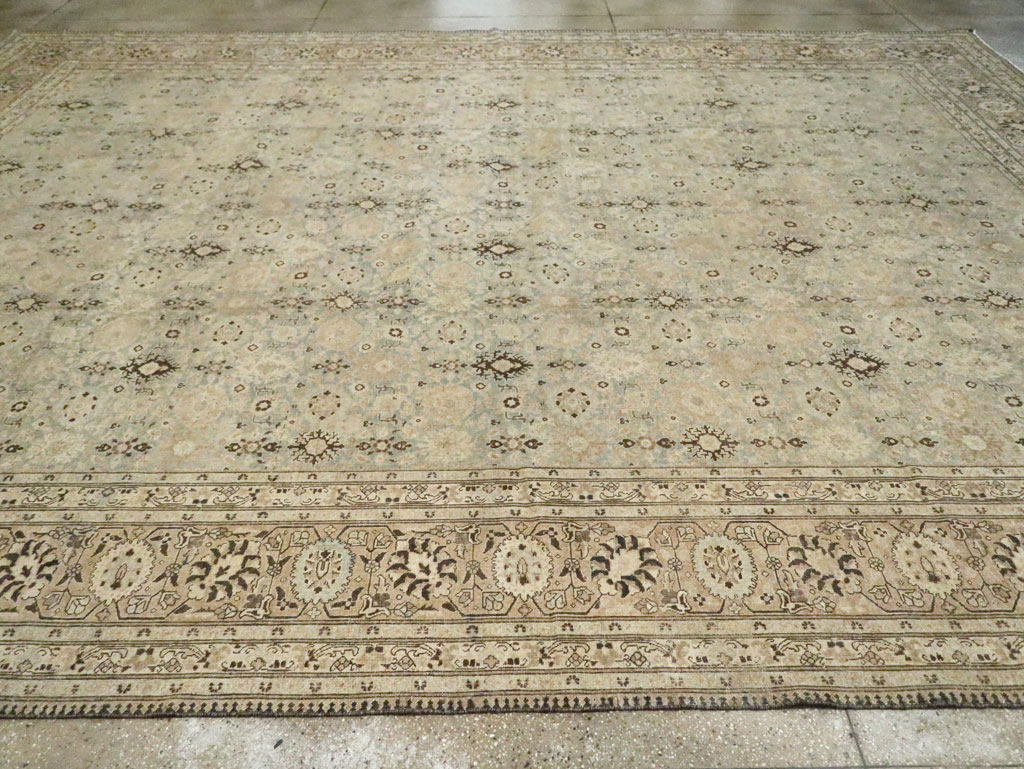 Antique Persian Tabriz Carpet, No.27659 - Staging