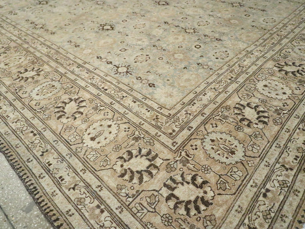 Antique Persian Tabriz Carpet, No.27659 - Staging