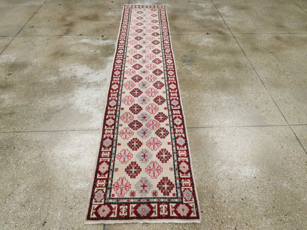 Vintage East Turkestan Khotan Runner (Pair: 1 of 2), No.27663 - Staging