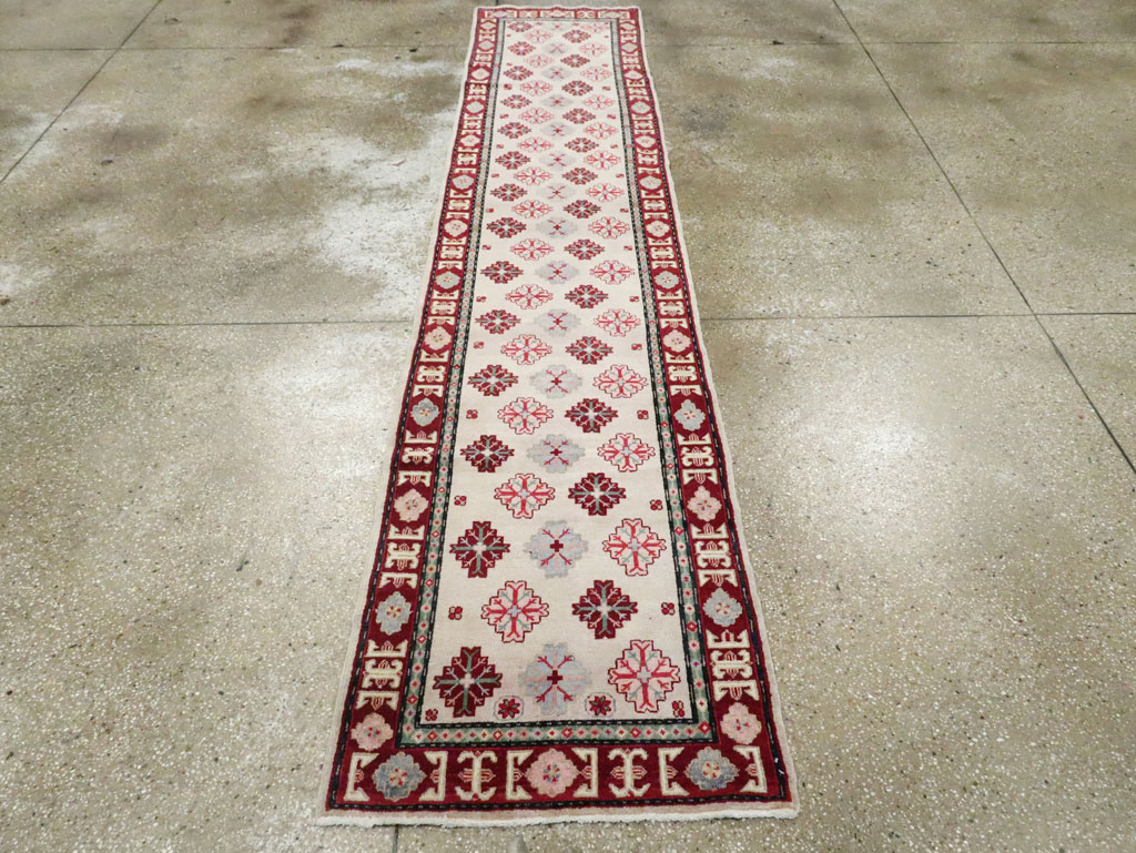 Vintage East Turkestan Khotan Runner (Pair: 2 of 2), No.27664 - Staging