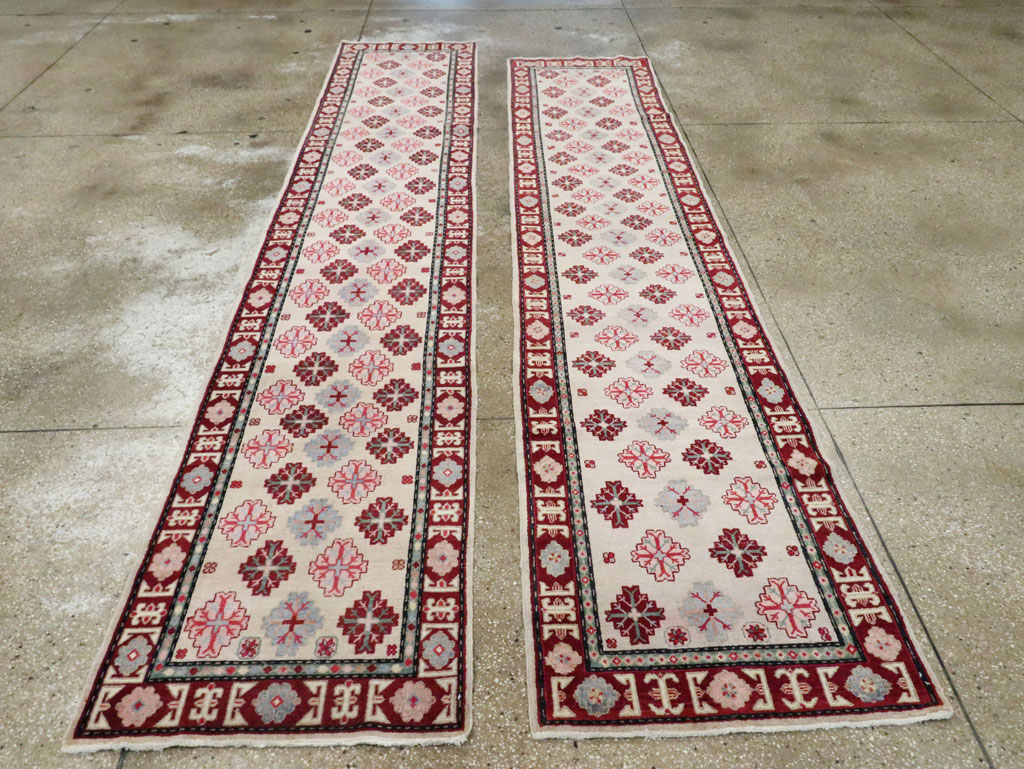Vintage East Turkestan Khotan Runner (Pair: 2 of 2), No.27664 - Staging