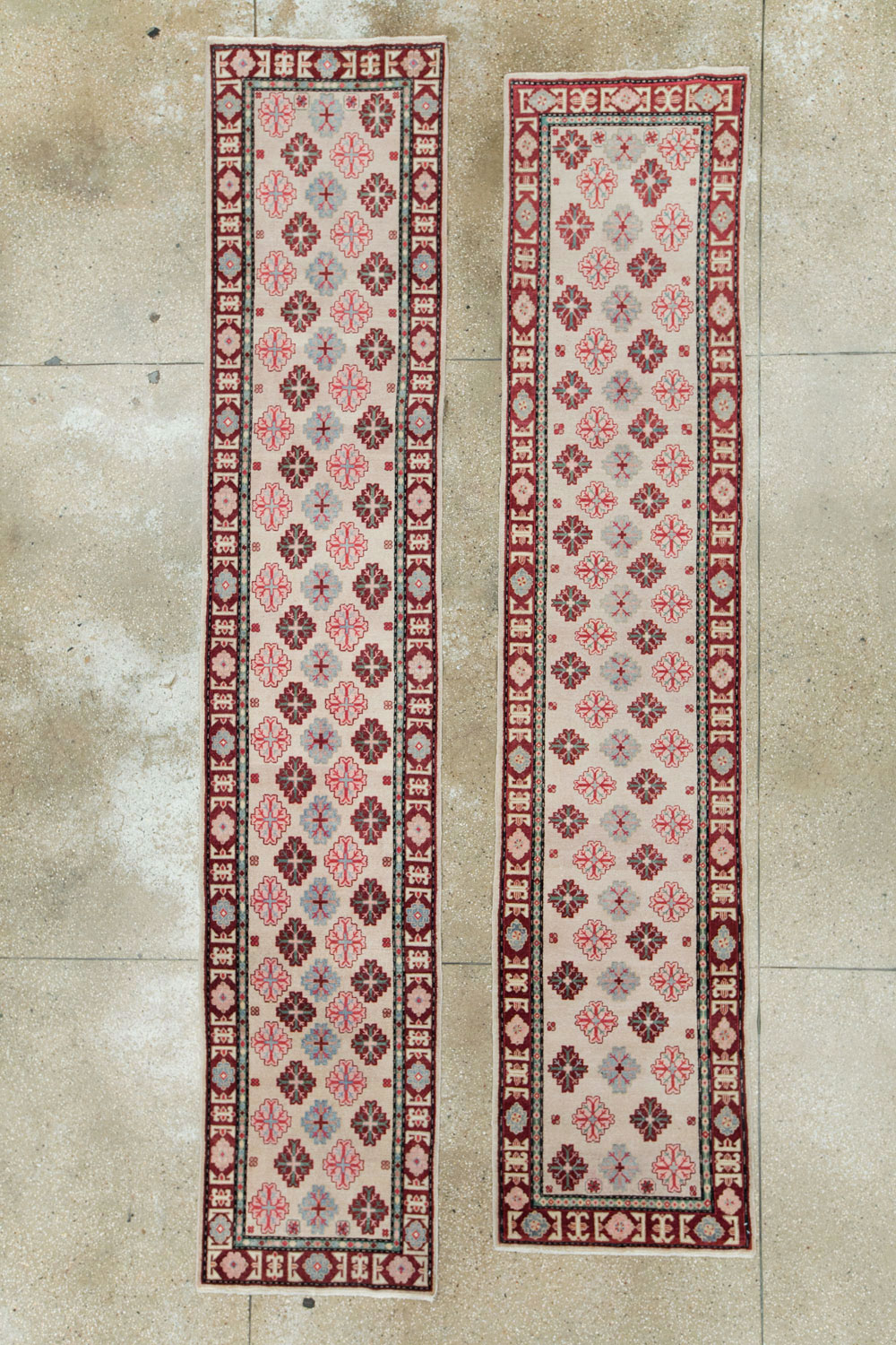 Vintage East Turkestan Khotan Runner (Pair: 2 of 2), No.27664 - Staging