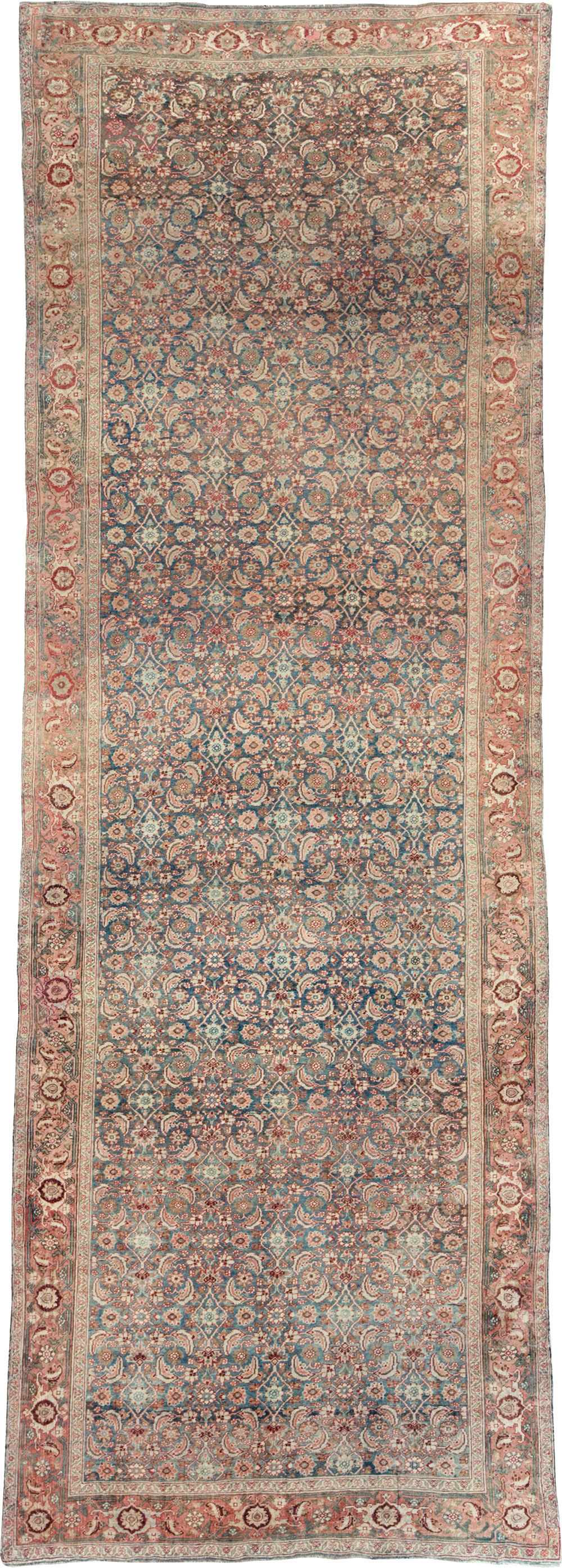 Antique Persian Bidjar Wide Gallery Runner, No.27665 - Staging