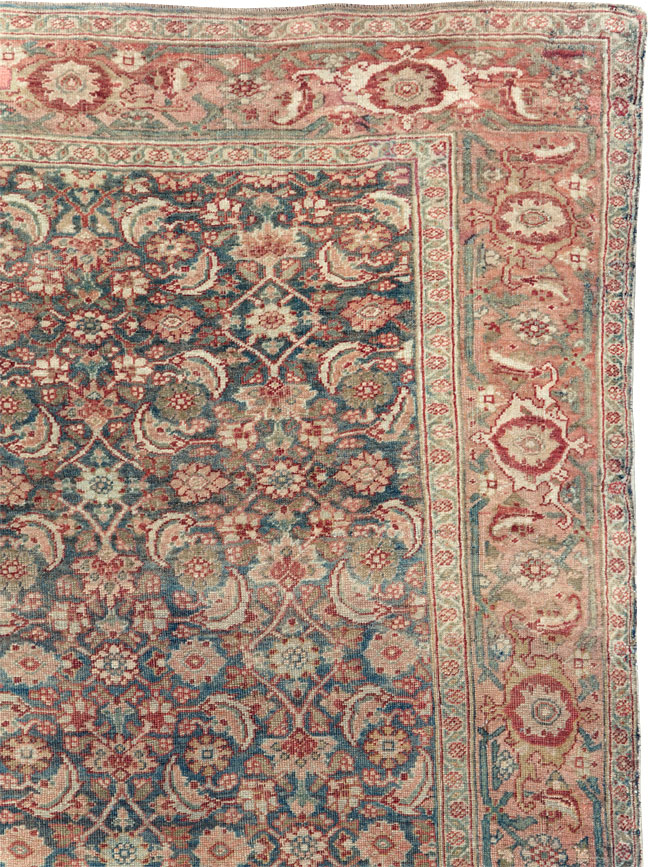 Antique Persian Bidjar Wide Gallery Runner, No.27665 - Staging