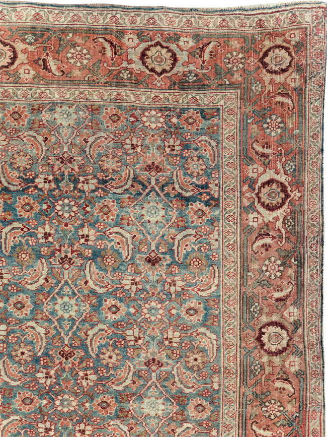 Antique Persian Bidjar Wide Gallery Runner, No.27665 - Staging