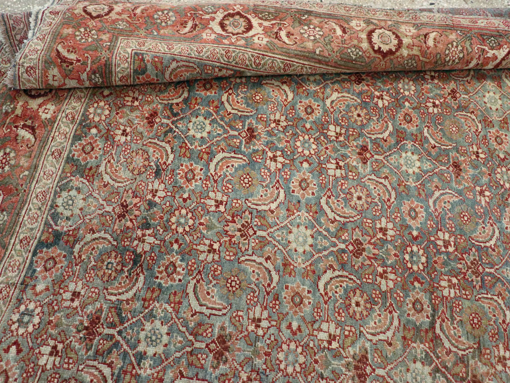 Antique Persian Bidjar Wide Gallery Runner, No.27665 - Staging