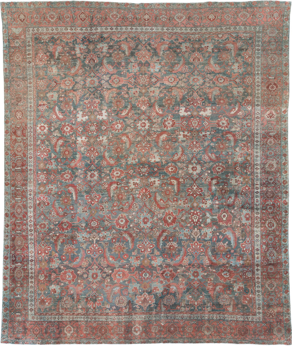 Antique Persian Malayer Room Size Carpet, No.27669 - Staging