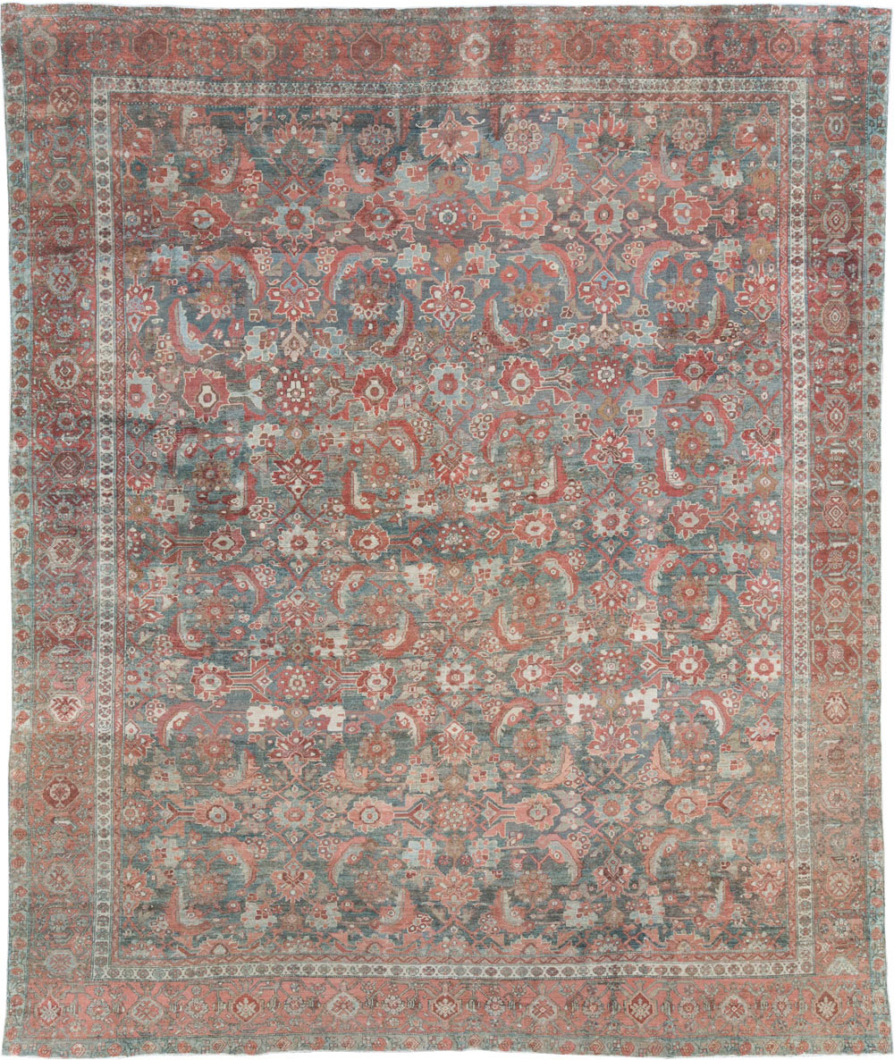 Antique Persian Malayer Room Size Carpet, No.27669 - Staging