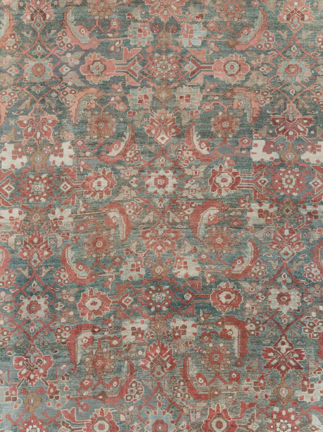 Antique Persian Malayer Room Size Carpet, No.27669 - Staging