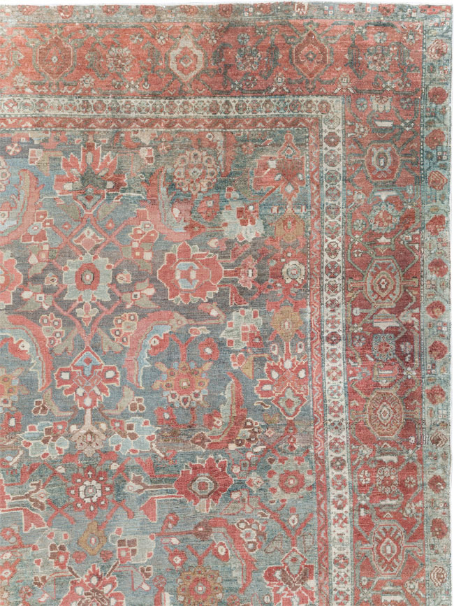 Antique Persian Malayer Room Size Carpet, No.27669 - Staging