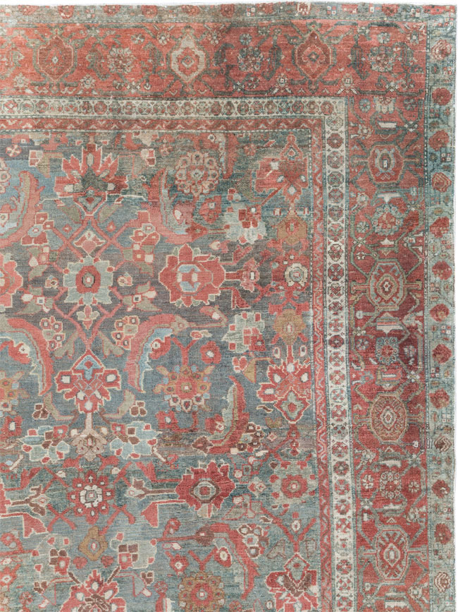 Antique Persian Malayer Room Size Carpet, No.27669 - Staging