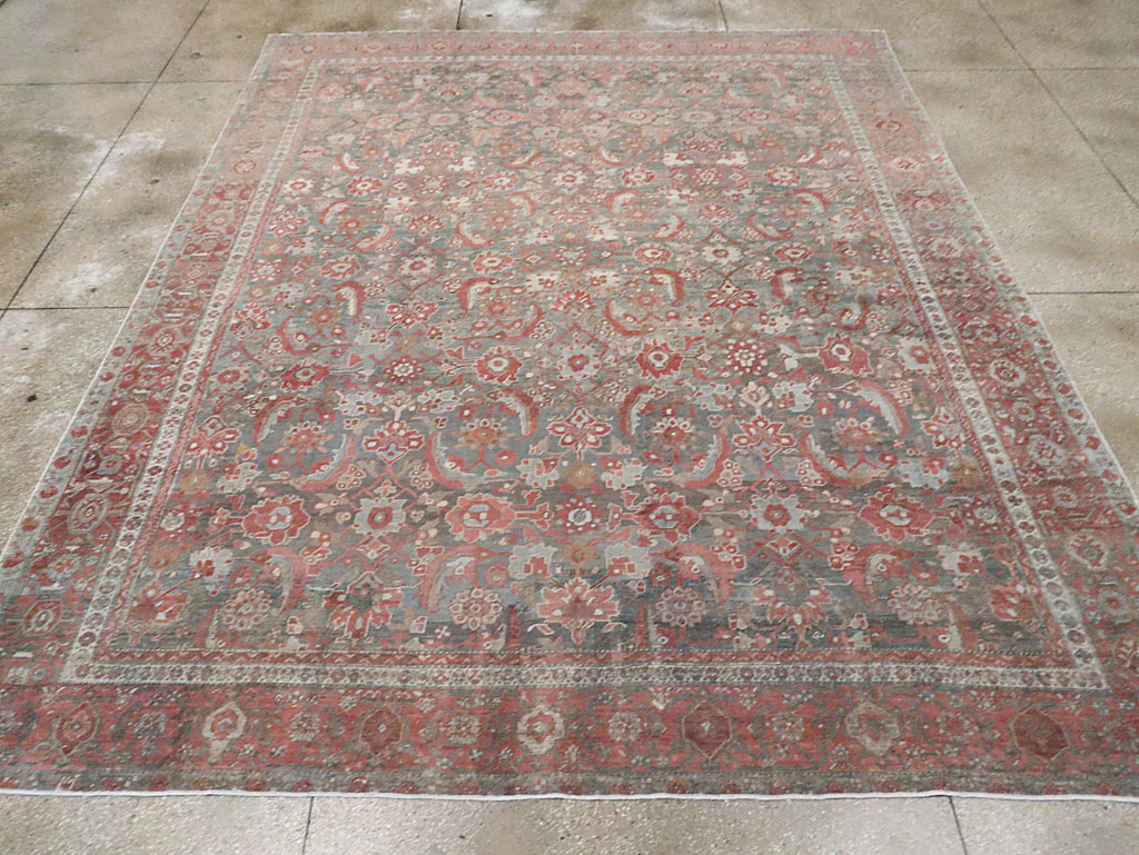Antique Persian Malayer Room Size Carpet, No.27669 - Staging