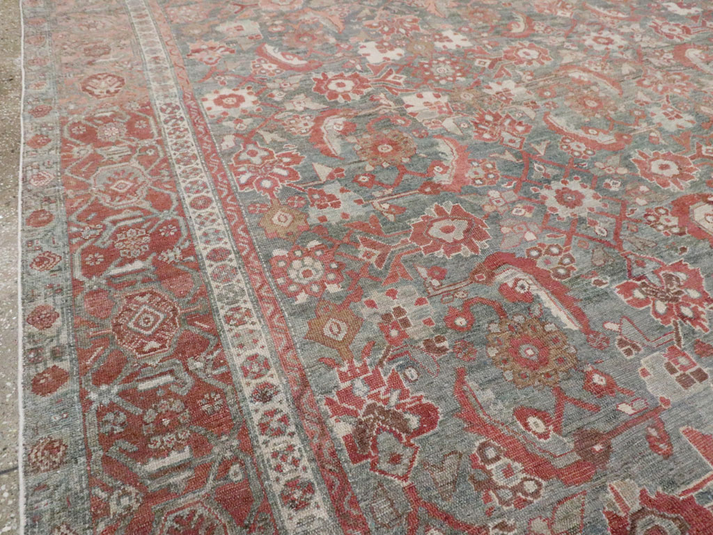 Antique Persian Malayer Room Size Carpet, No.27669 - Staging