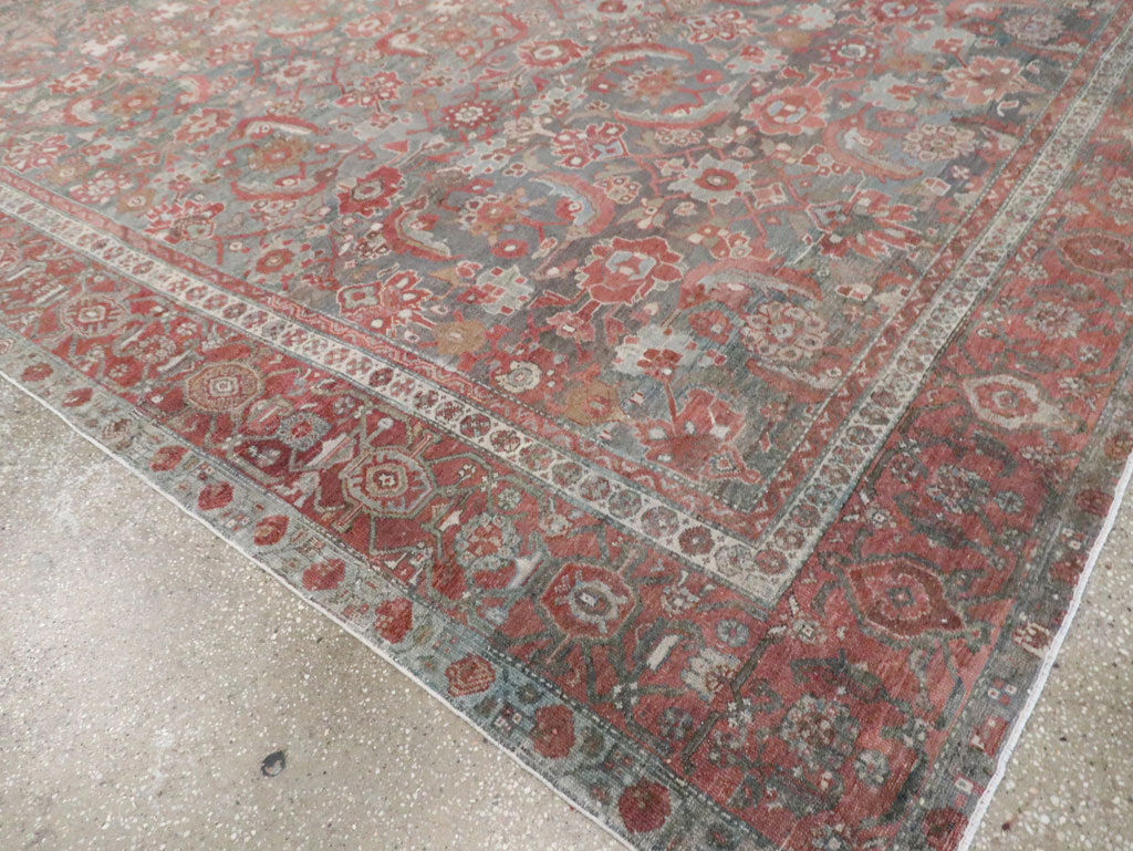 Antique Persian Malayer Room Size Carpet, No.27669 - Staging