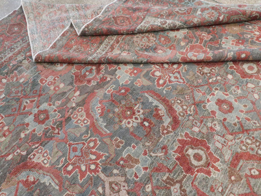 Antique Persian Malayer Room Size Carpet, No.27669 - Staging