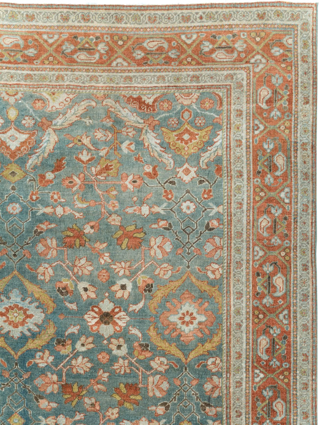 Antique Persian Sarouk Large Gallery Carpet, No.27670 - Staging