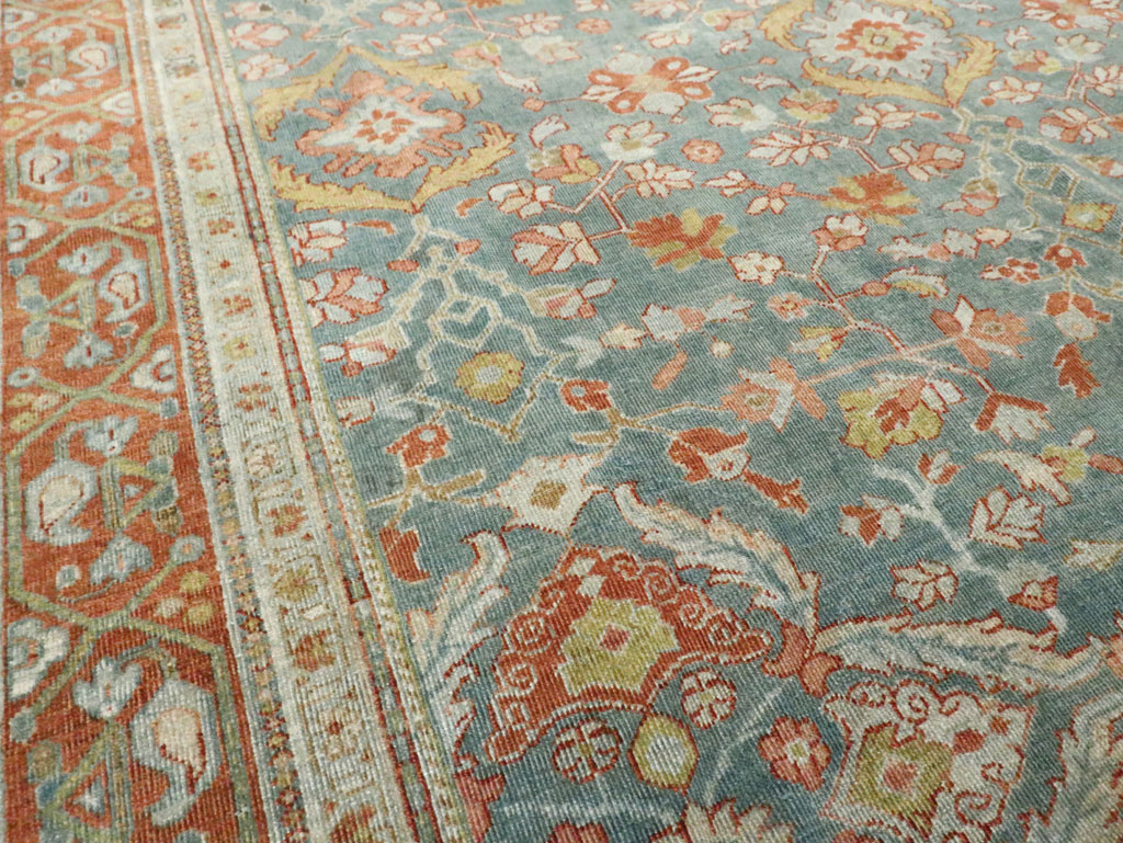 Antique Persian Sarouk Large Gallery Carpet, No.27670 - Staging