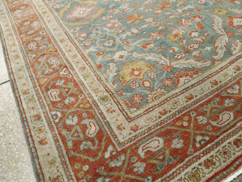 Antique Persian Sarouk Large Gallery Carpet, No.27670 - Staging