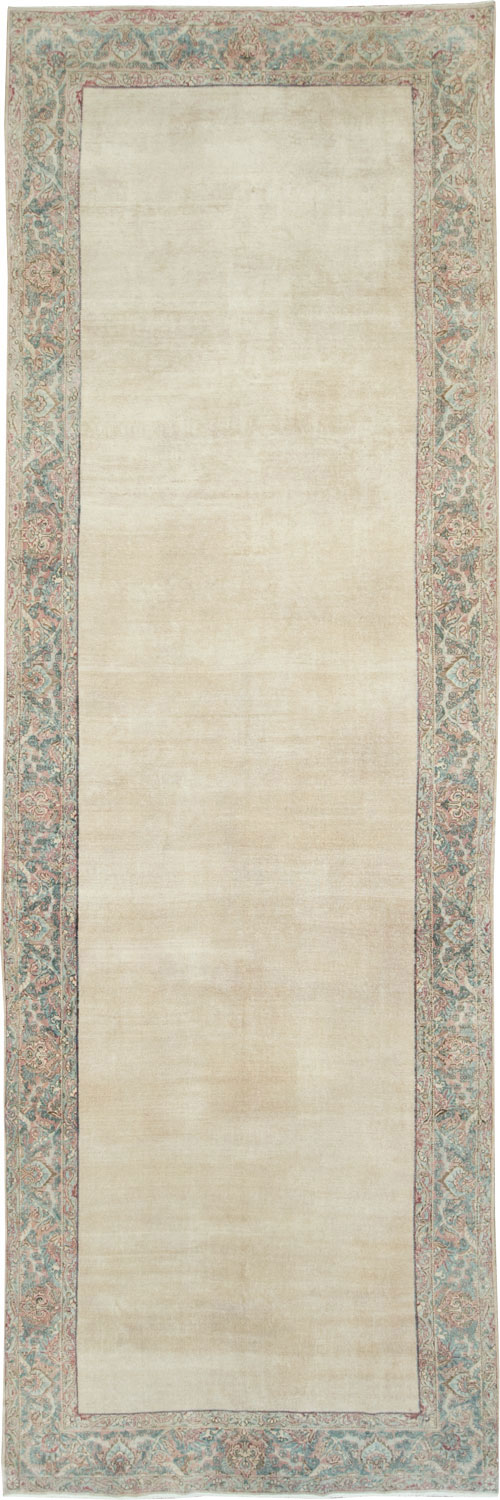 Antique Persian Lavar Kerman Gallery Carpet, No.27684 - Staging