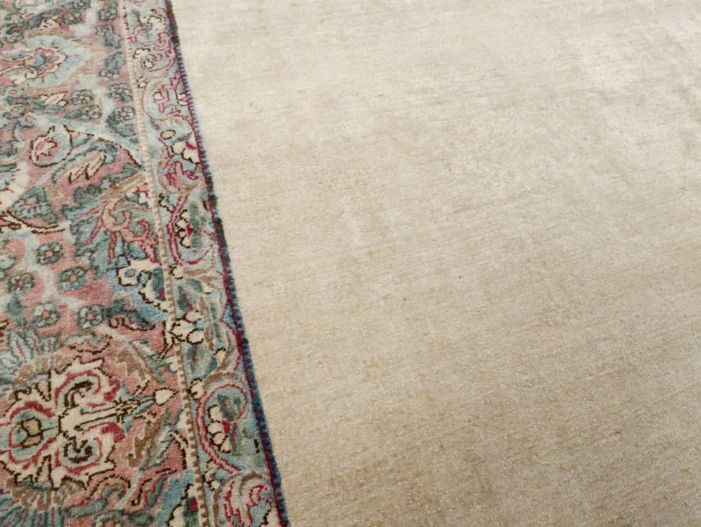 Antique Persian Lavar Kerman Gallery Carpet, No.27684 - Staging