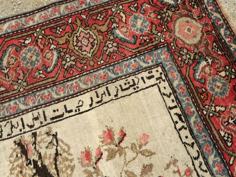 Antique Pictorial Karabagh Rug, No.27693 - Staging