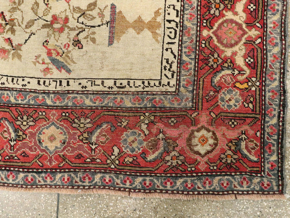 Antique Pictorial Karabagh Rug, No.27693 - Staging