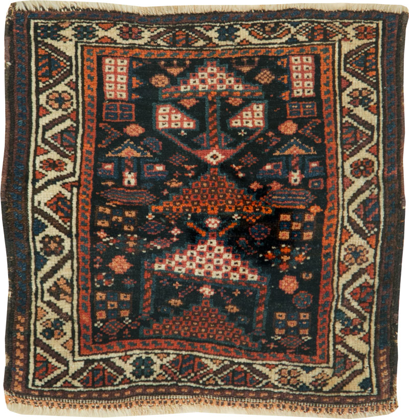 Antique Northwest Persian Bag Face, No.27694 - Staging
