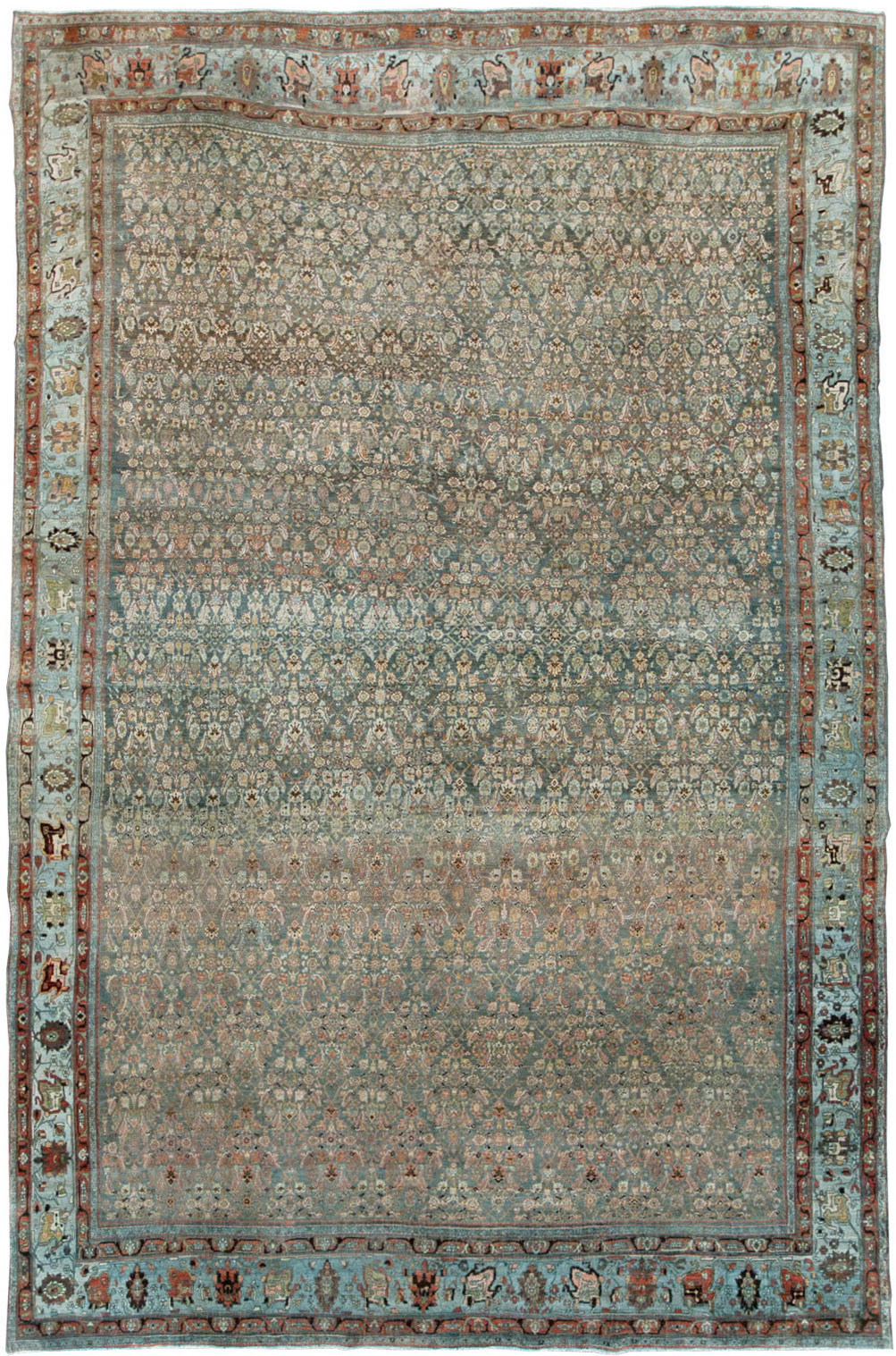 Antique Persian Bidjar Carpet, No.27703 - Staging