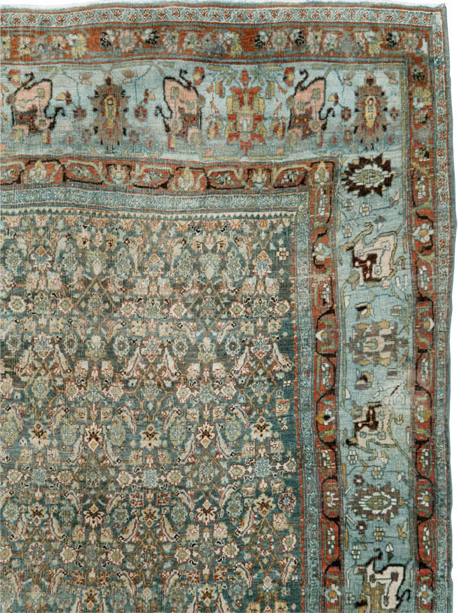 Antique Persian Bidjar Carpet, No.27703 - Staging