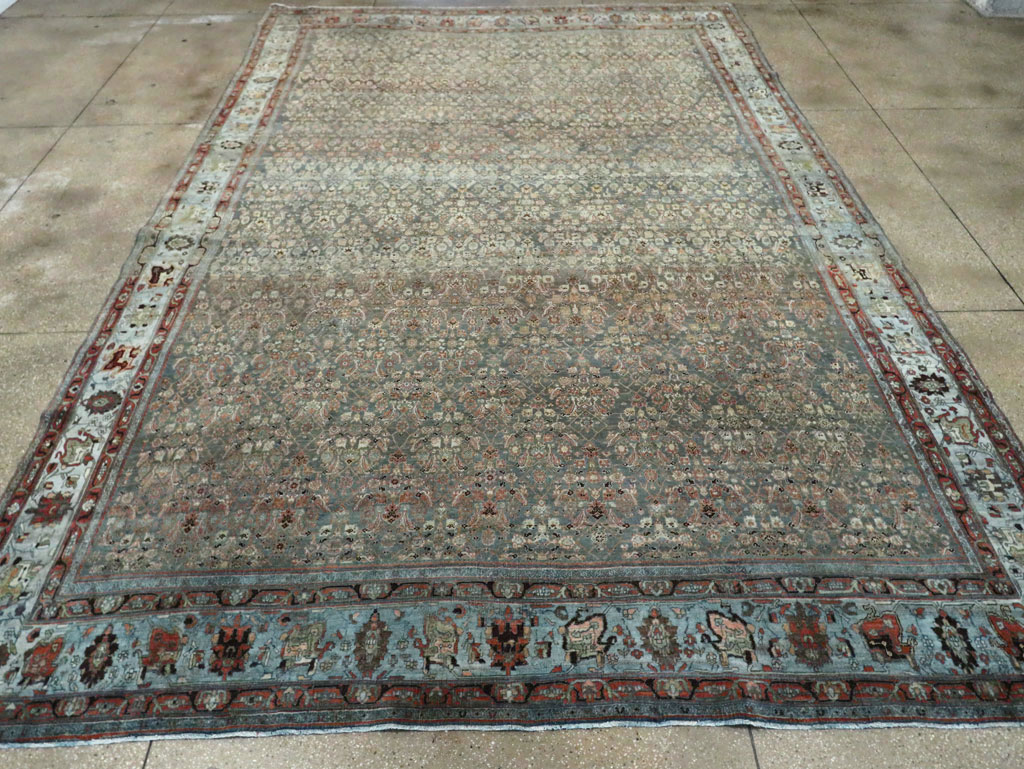 Antique Persian Bidjar Carpet, No.27703 - Staging