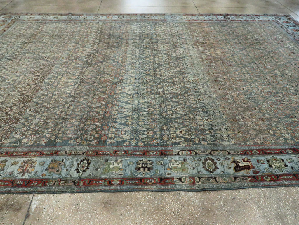 Antique Persian Bidjar Carpet, No.27703 - Staging