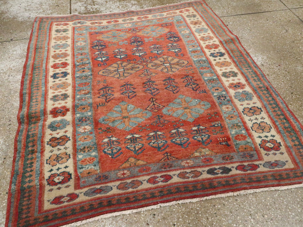 Antique Persian Bakshaish Rug, No.27708 - Staging