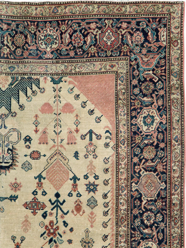 Antique Persian Fereghan Carpet, No.27714 - Staging